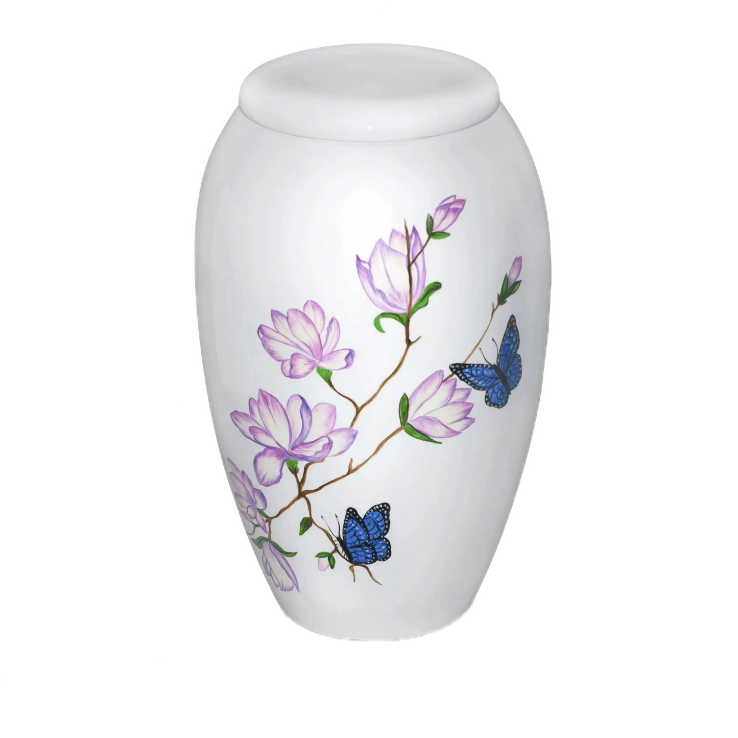 Hand Painted Urns - Butterfly Landing