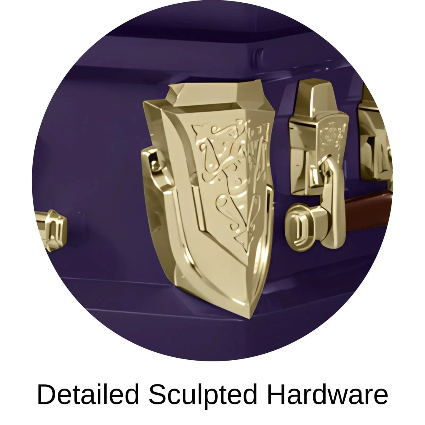 Detailed Sculpted Hardware Of Titan Cambridge Series Casket 