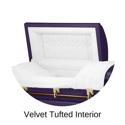 Velvet Tufted Head Panel Of Titan Cambridge Series Casket 