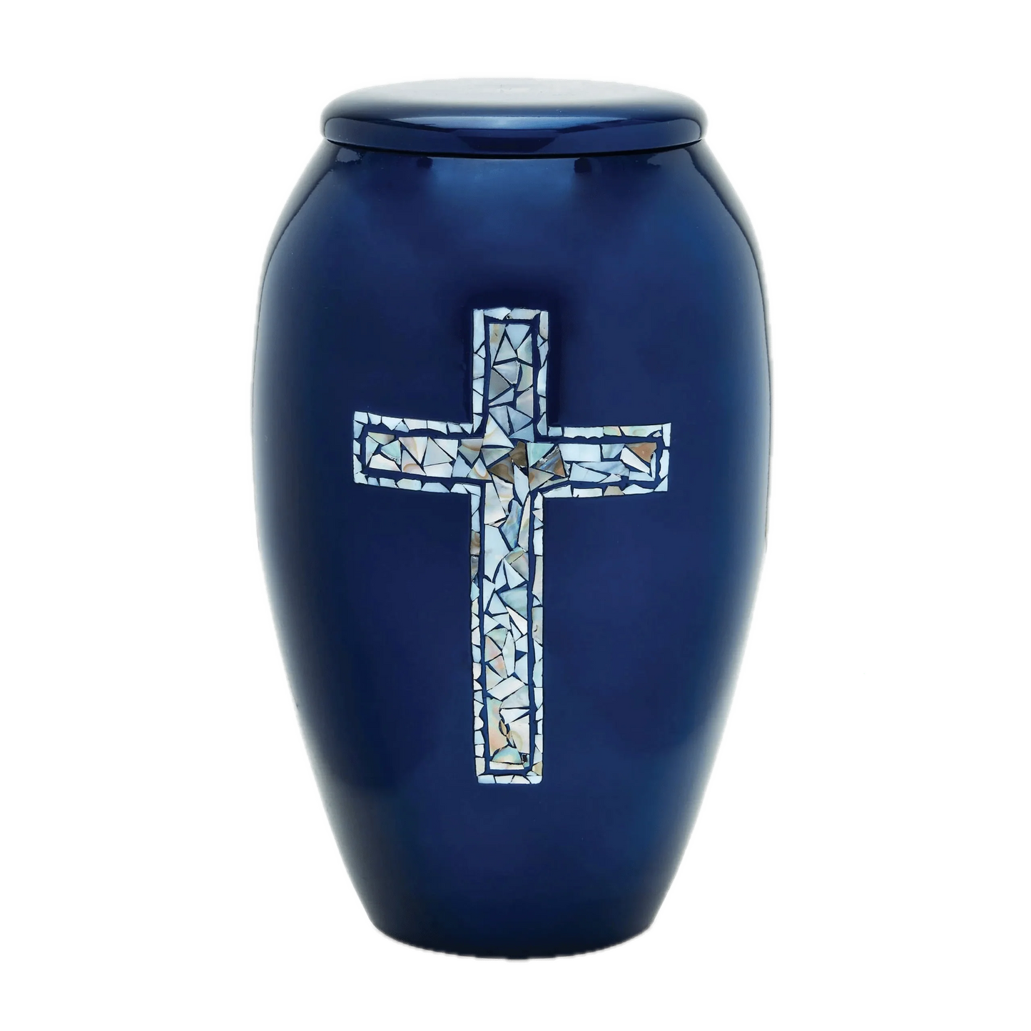 Designer Urn - Blue Cross