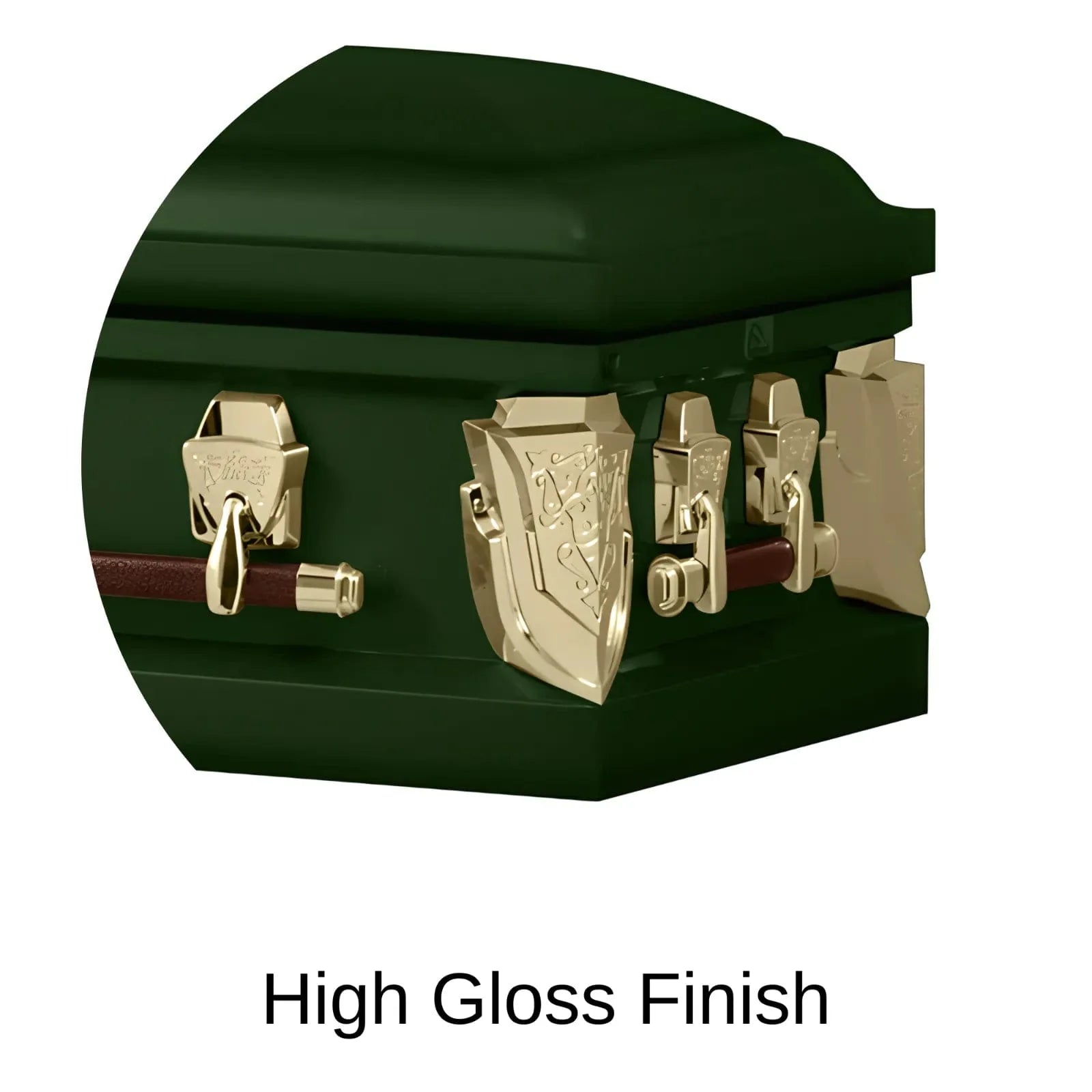 High Gloss Finish Of Titan Cambridge Series Casket 