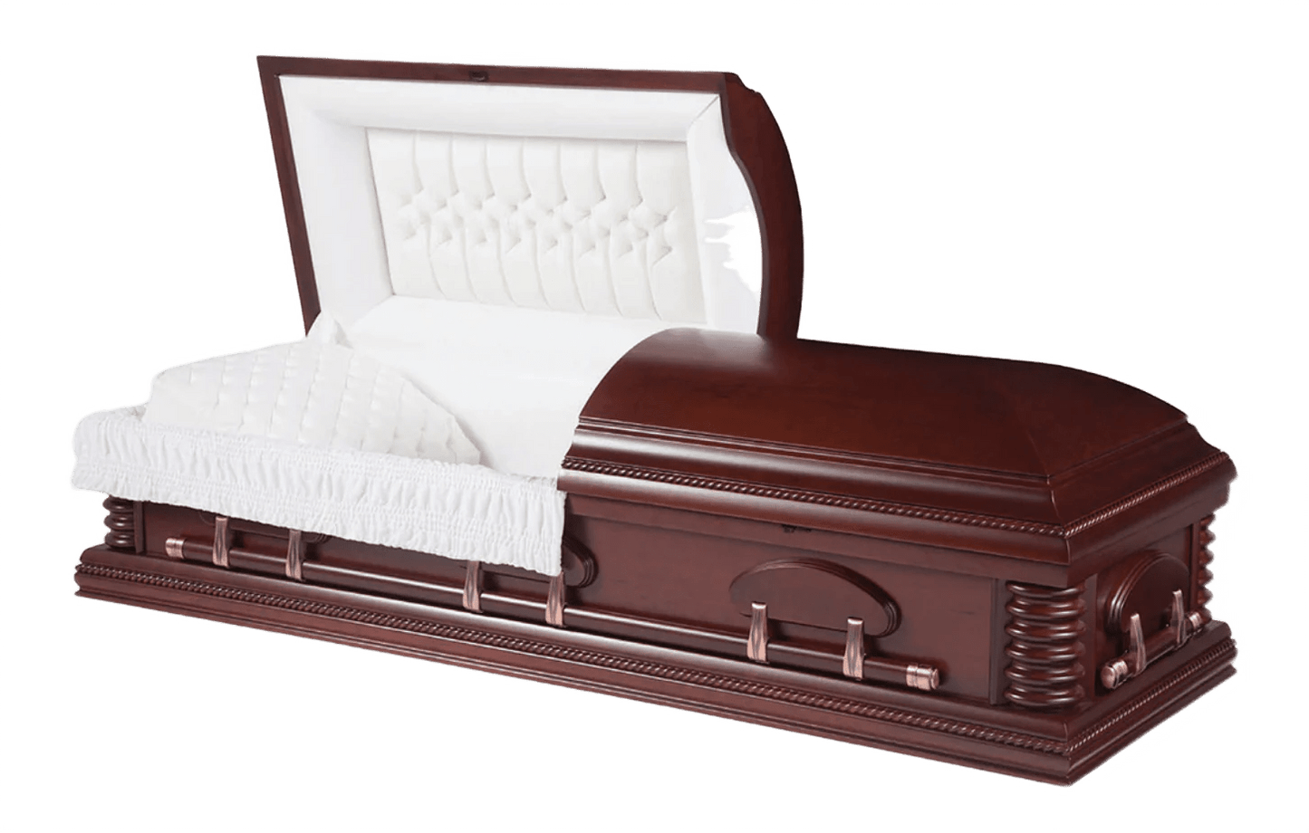 Newton (Poplar)| Poplar Casket with Velvet Interior