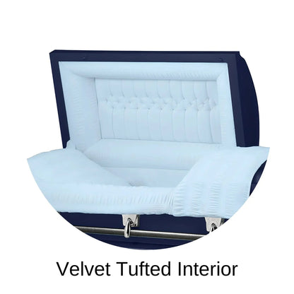 Velvet Tufted Head Panel Of Titan Cambridge Series Casket 