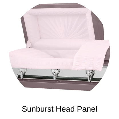 Sunburst Head Panel Of Titan Reflection Series Casket 