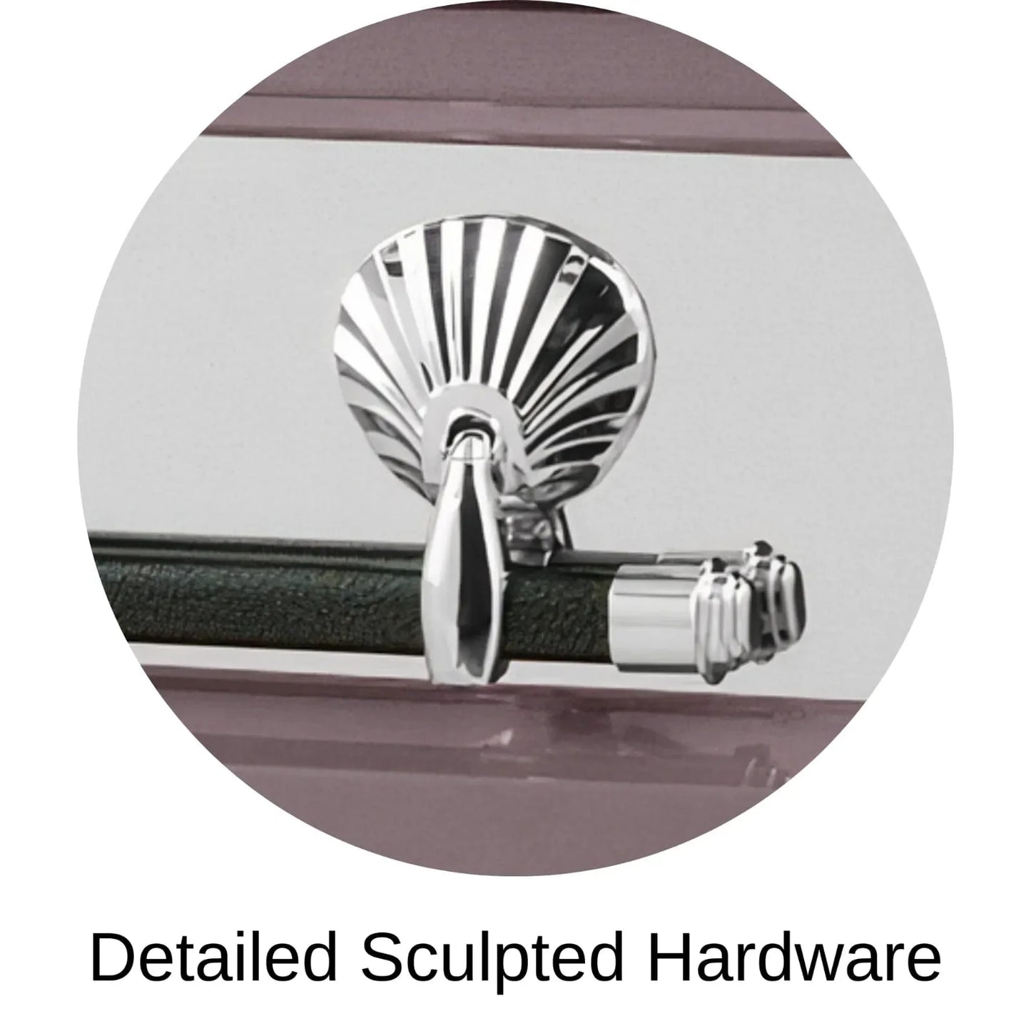 Detailed Sculpted Hardware Of Titan Reflection Series Casket 