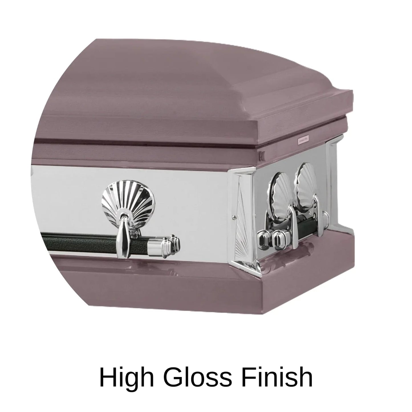High Gloss Finish Of Titan Reflection Series Casket 