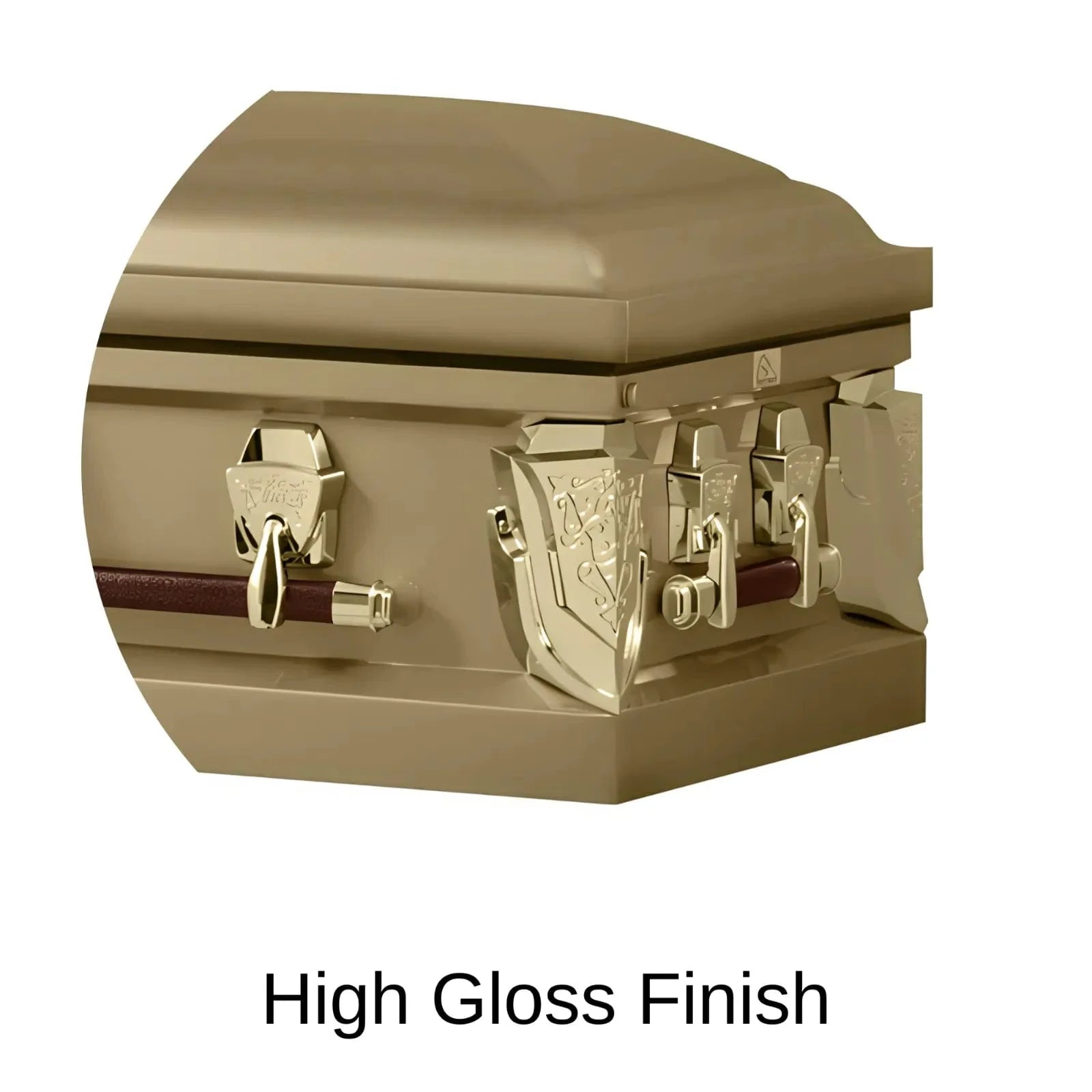 High Gloss Finish Of Titan Cambridge Series Casket 