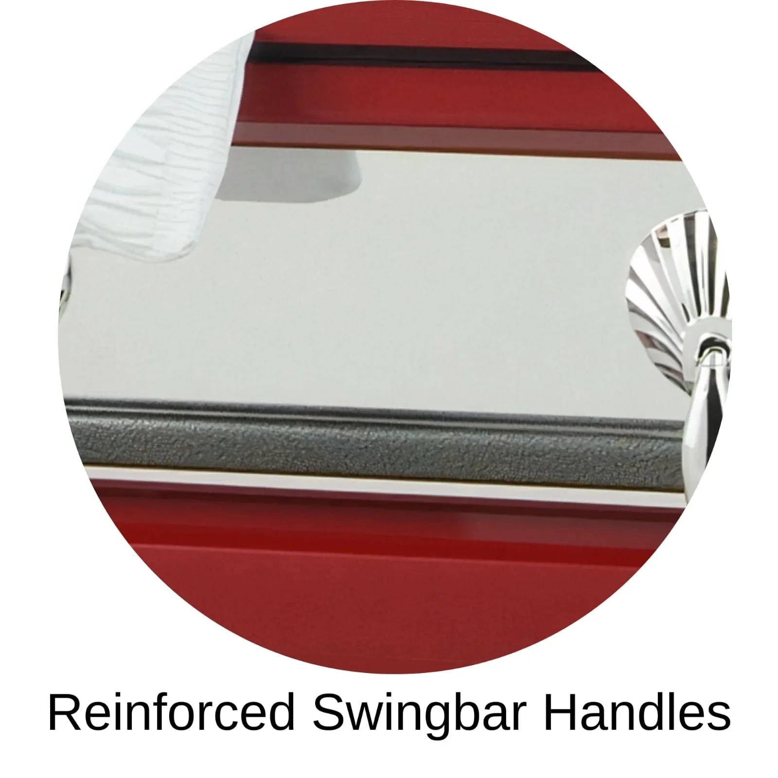 Reinforced Stationary Handles Of Titan Atlas XL Series Casket 