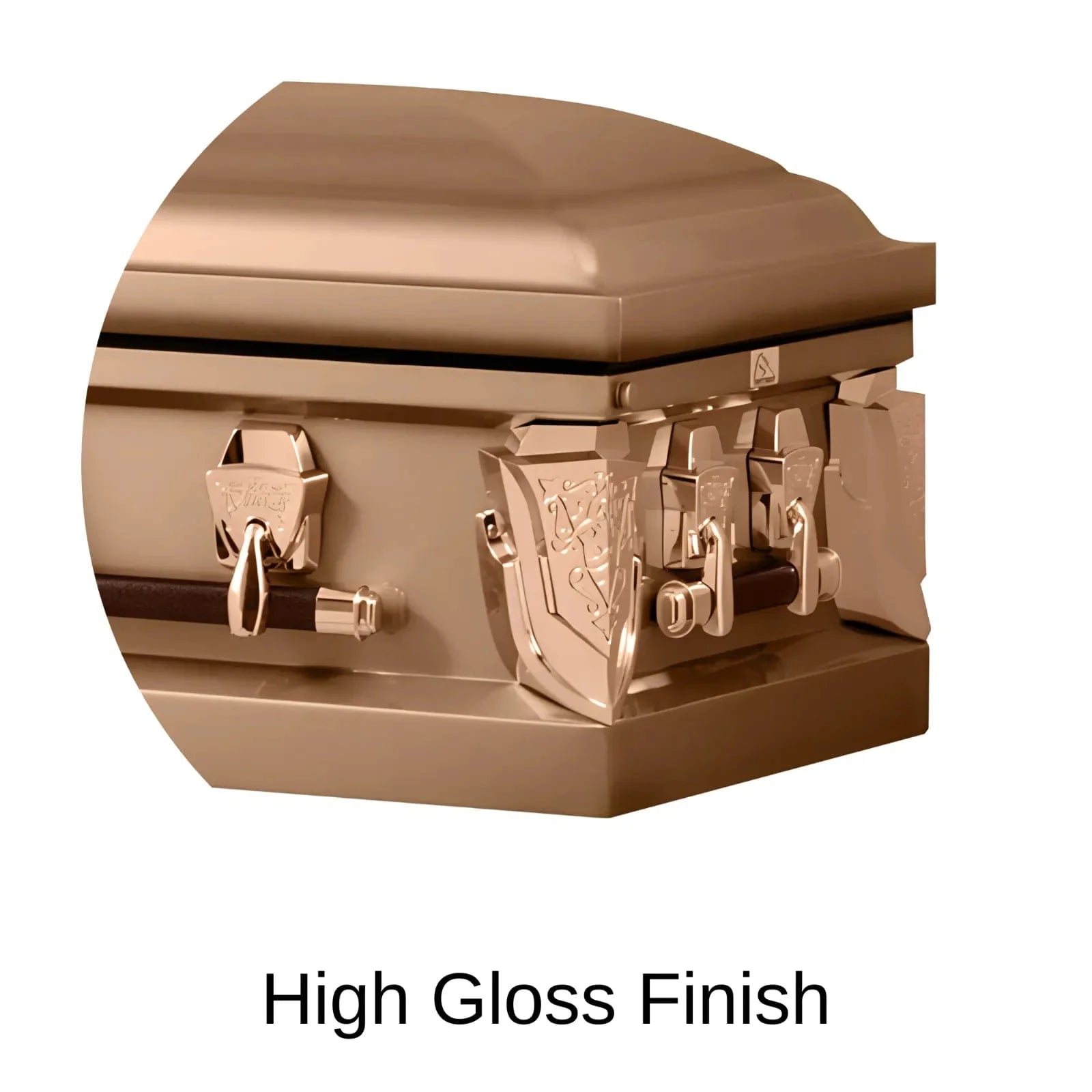 High Gloss Finish Of Titan Cambridge Series Casket 
