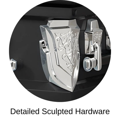 Detailed Sculpted Hardware Of Titan Cambridge Series Casket 