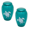 Pair of Keepsake Urns - Sea Turtle | Designer Keepsake Urns