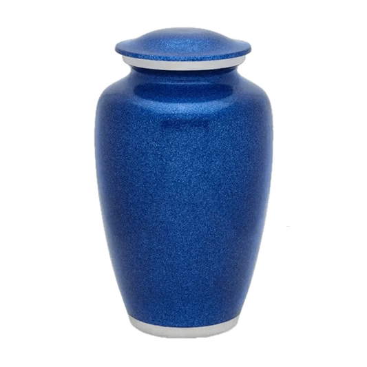 Solid Color Pet Urn - Blue Pearl