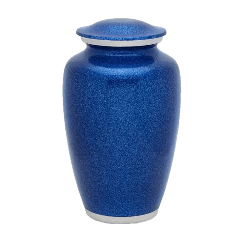 Solid Color Urn - Blue Pearl