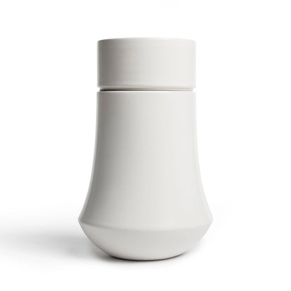 Emblem Ceramic Urn | Soft White Adult Urn