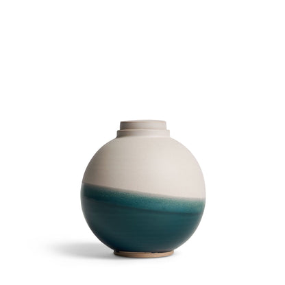 Solstice X Terra Noir |  Soft White With Blue Moon Keepsake Urn