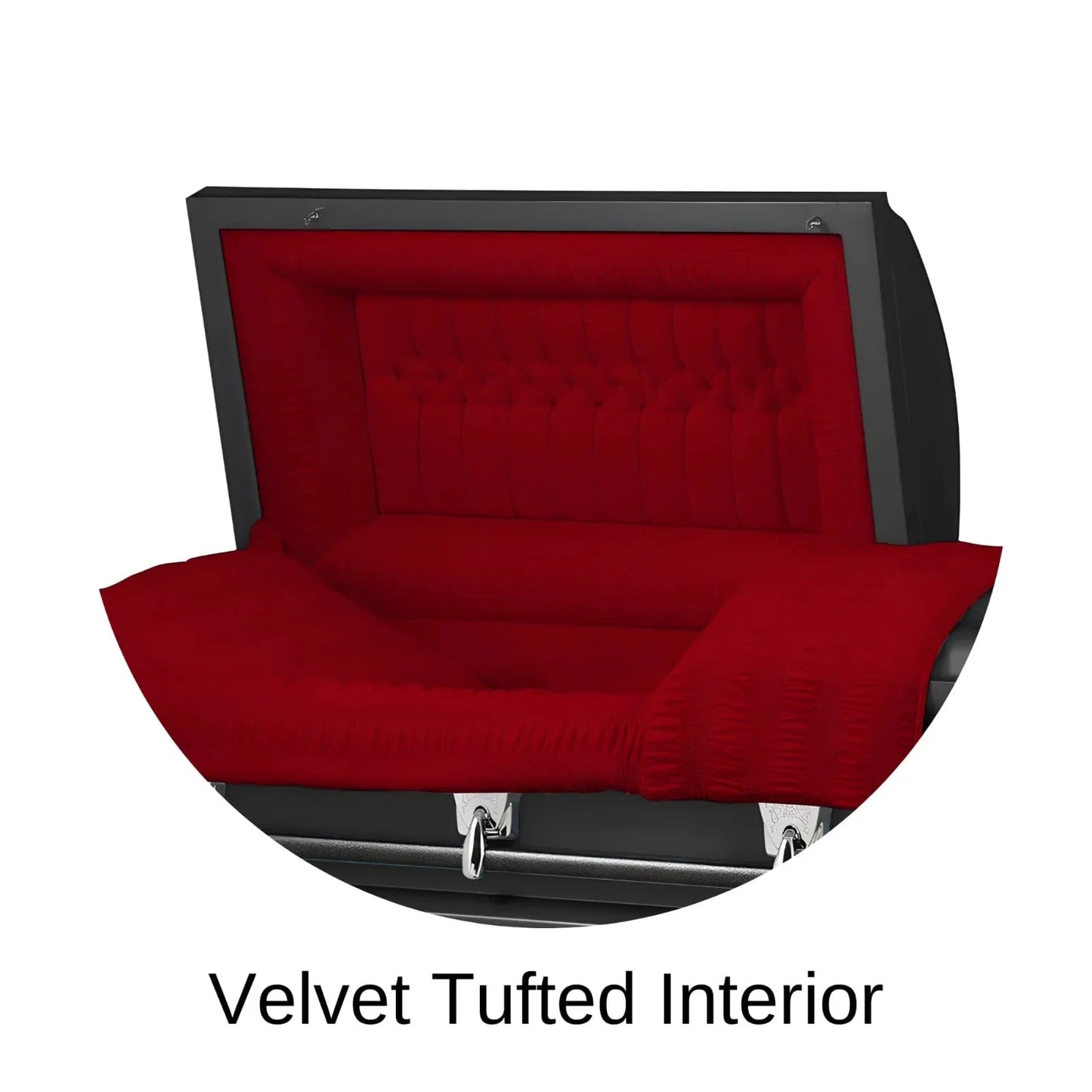 Velvet Tufted Head Panel Of Titan Cambridge Series Casket 