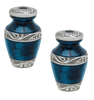 Pair of Keepsake Urns - Blue | Colorful Keepsake Urns