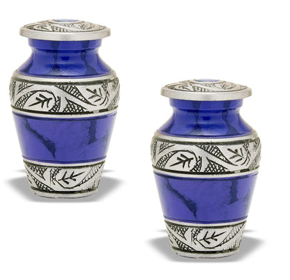 Pair of Keepsake Urns - Purple | Colorful Keepsake Urns