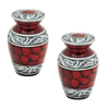 Pair of Keepsake Urns - Red | Colorful Keepsake Urns