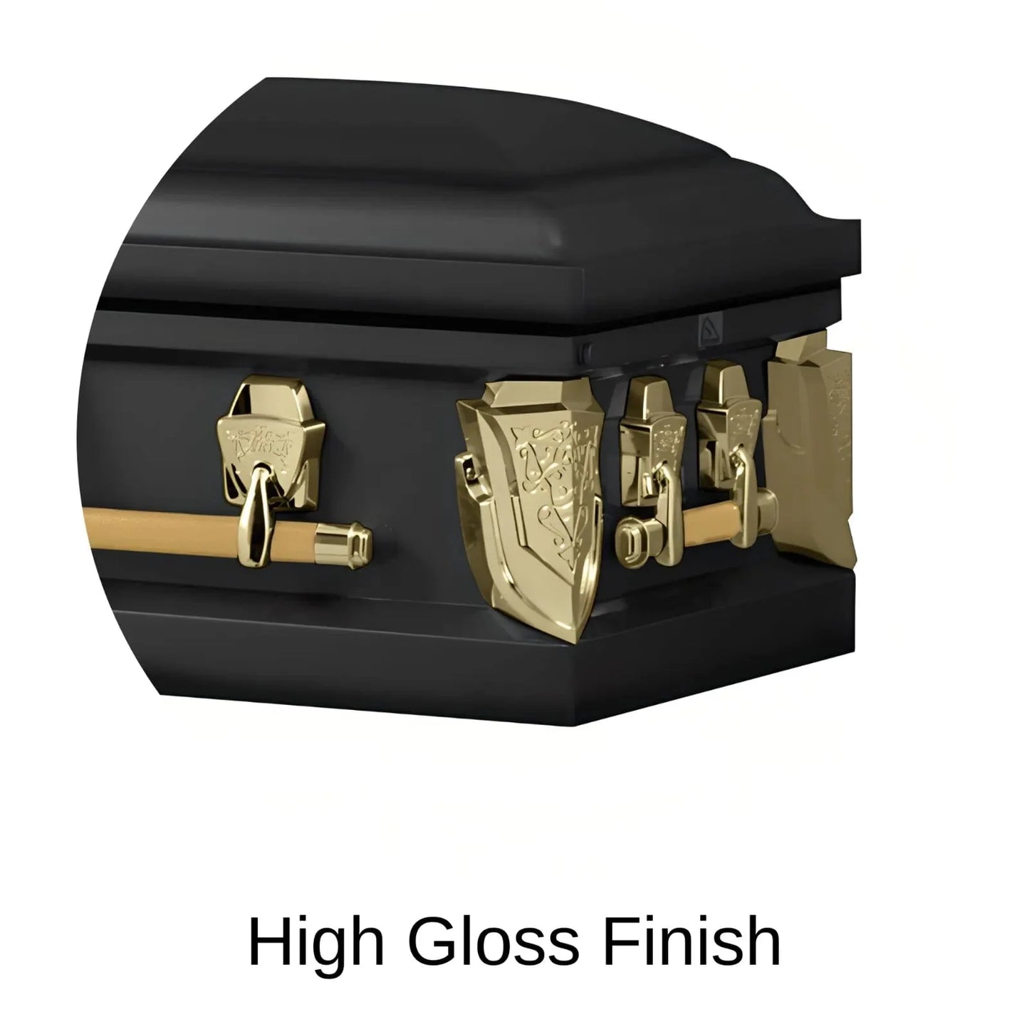 High Gloss Finish Of Titan Cambridge Series Casket 