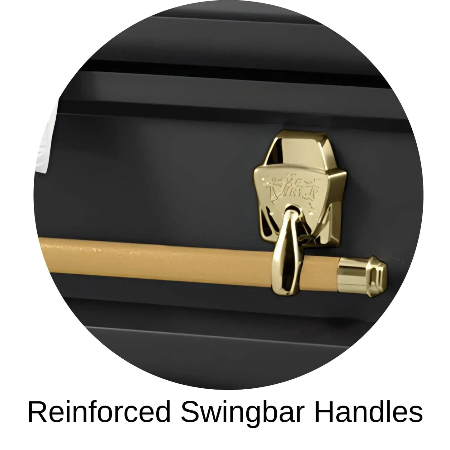 Reinforced Swingbar Handles Of Titan Cambridge Series Casket 